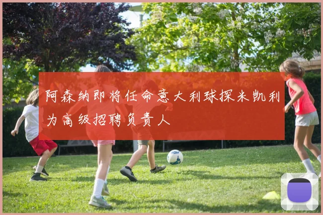 阿森纳即将任命意大利球探米凯利为高级招聘负责人